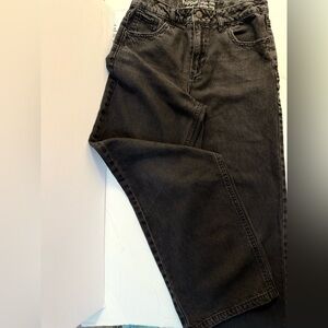 Black girl’s Jeans high rose wide leg